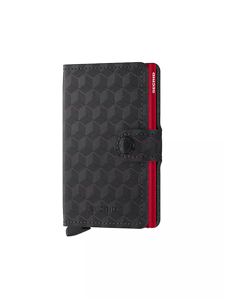 SECRID | Portafoglio - Miniwallet Optical Mini Nero Rosso | Nero