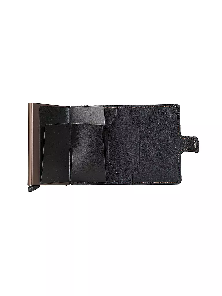 SECRID | Portafoglio - Miniwallet Original Mini Nero-Marrone | 