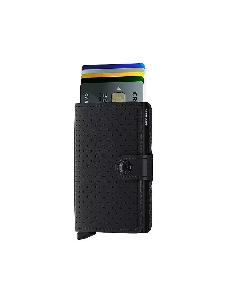 SECRID | Portafoglio - Miniwallet Perforated Mini Black | Nero