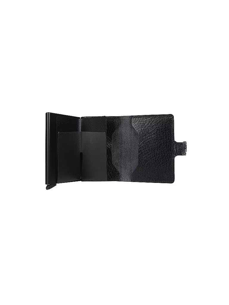 SECRID | Portafoglio - Miniwallet Vegetable Tanned Black/Black | Nero