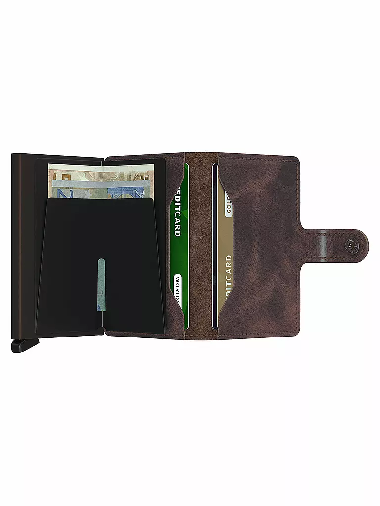 SECRID | Portafoglio - Miniwallet Vintage Mini Chocolate | 
