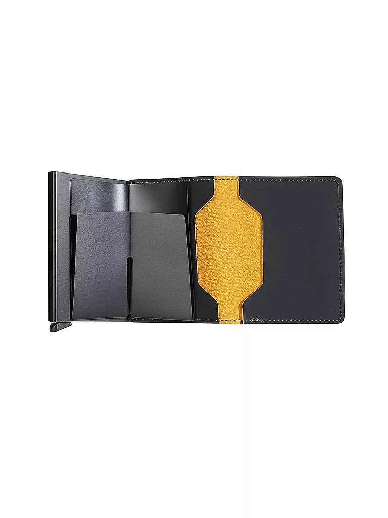 SECRID | Portafoglio - Slimwallet MATTE nero & ocra | 