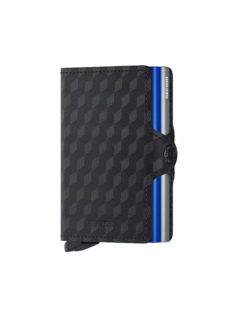 SECRID | Portafoglio - Twinwallet Optical Twin Titanium Blue | Blu scuro
