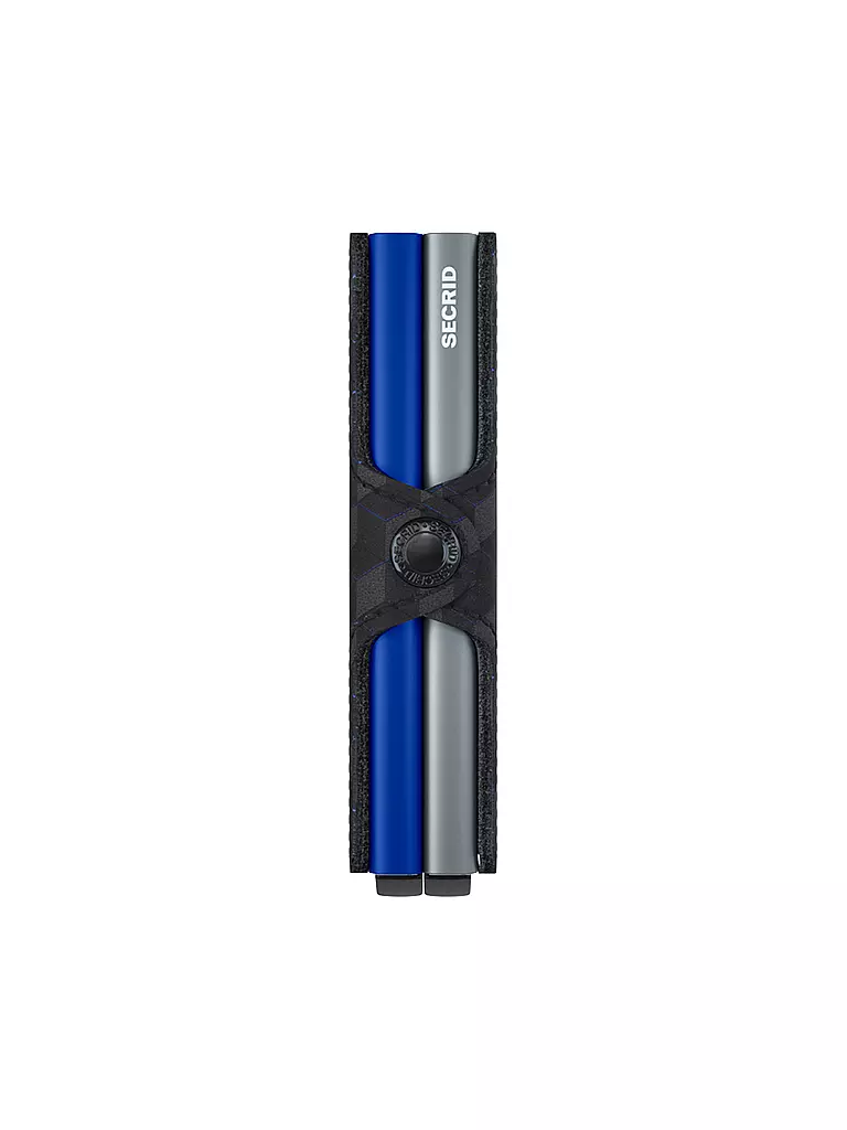 SECRID | Portafoglio - Twinwallet Optical Twin Titanium Blue | 