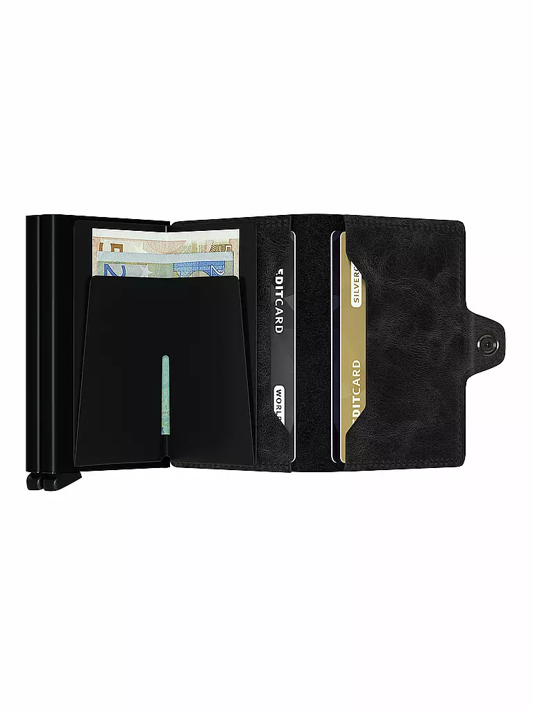 SECRID | Portafoglio - Twinwallet Vintage Twin Black | Nero