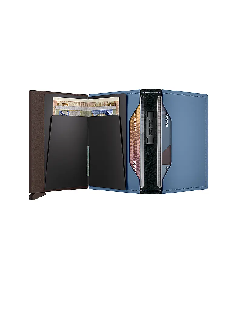 SECRID | Portafoglio BANDWALLET Blu-Marrone | Blu