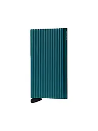 SECRID | Portafoglio PREMIUM CARDPROTECTOR + FLUTED Argento | Petrolio
