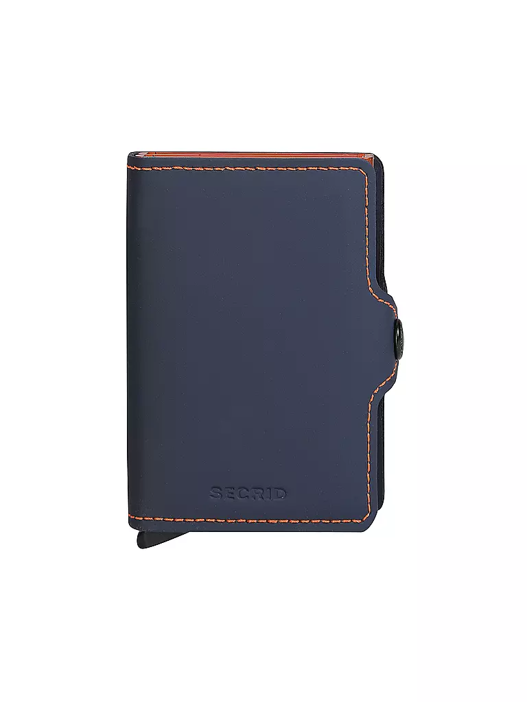 SECRID | Twinwallet MATTE blu notte-arancione | Blu