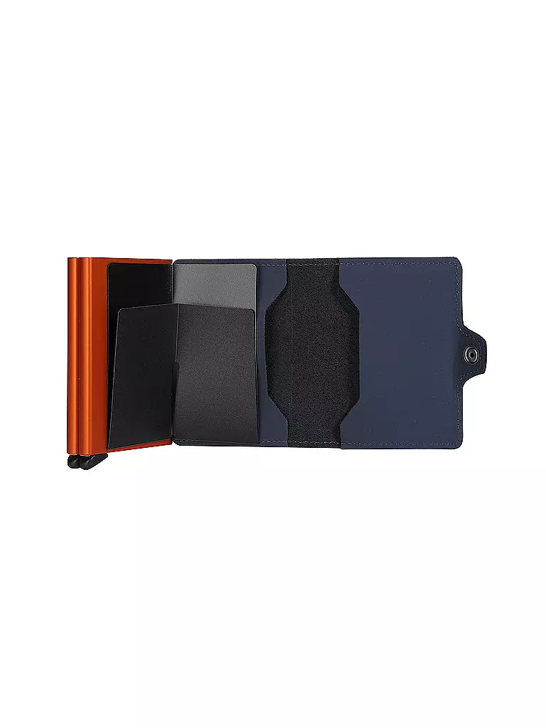 SECRID | Twinwallet MATTE blu notte-arancione | 