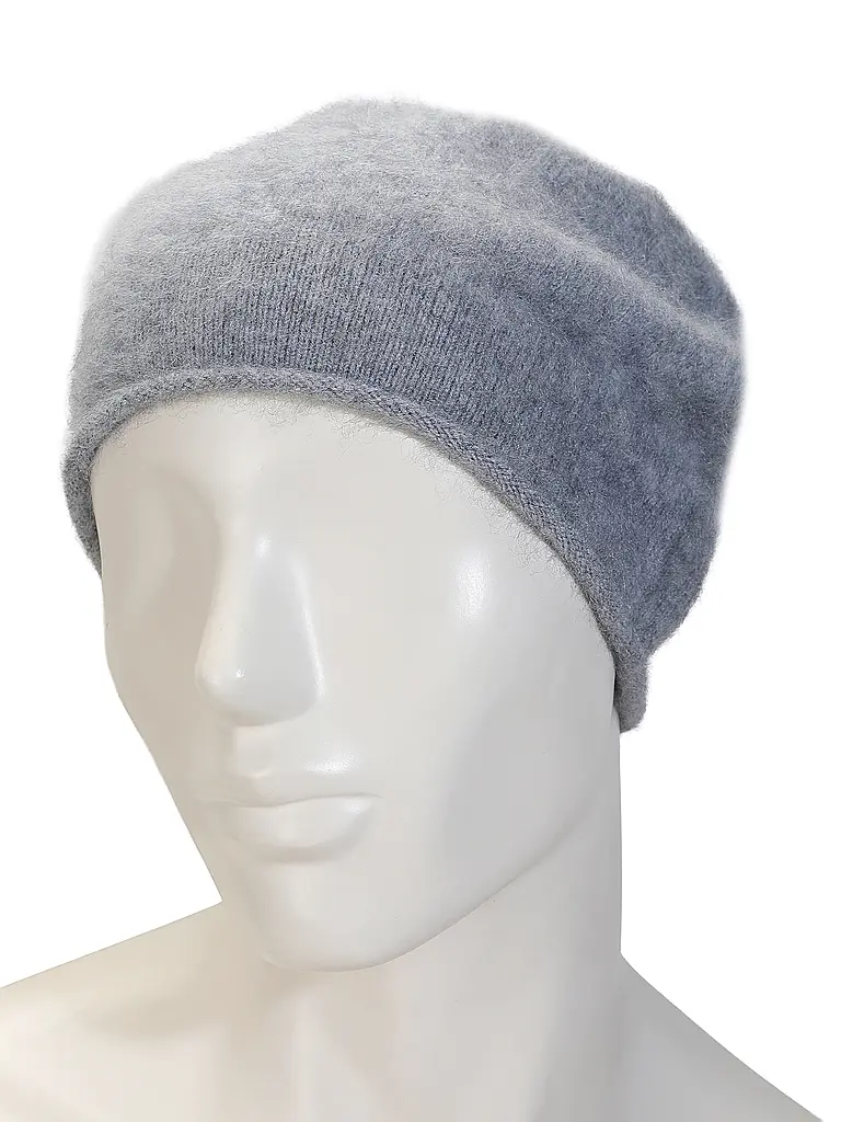 SEEBERGER | Berretto - Cuffia in cashmere | Grigio chiaro