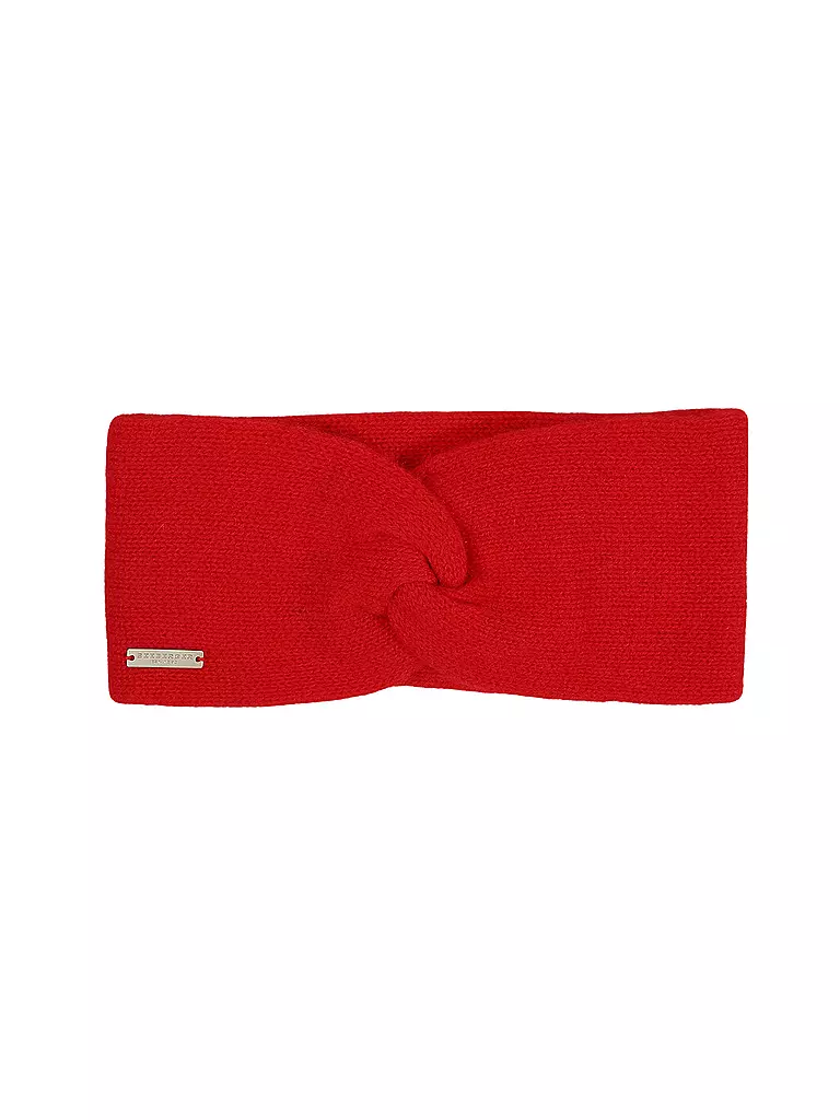 SEEBERGER | Fascia per capelli in cashmere | Rosso