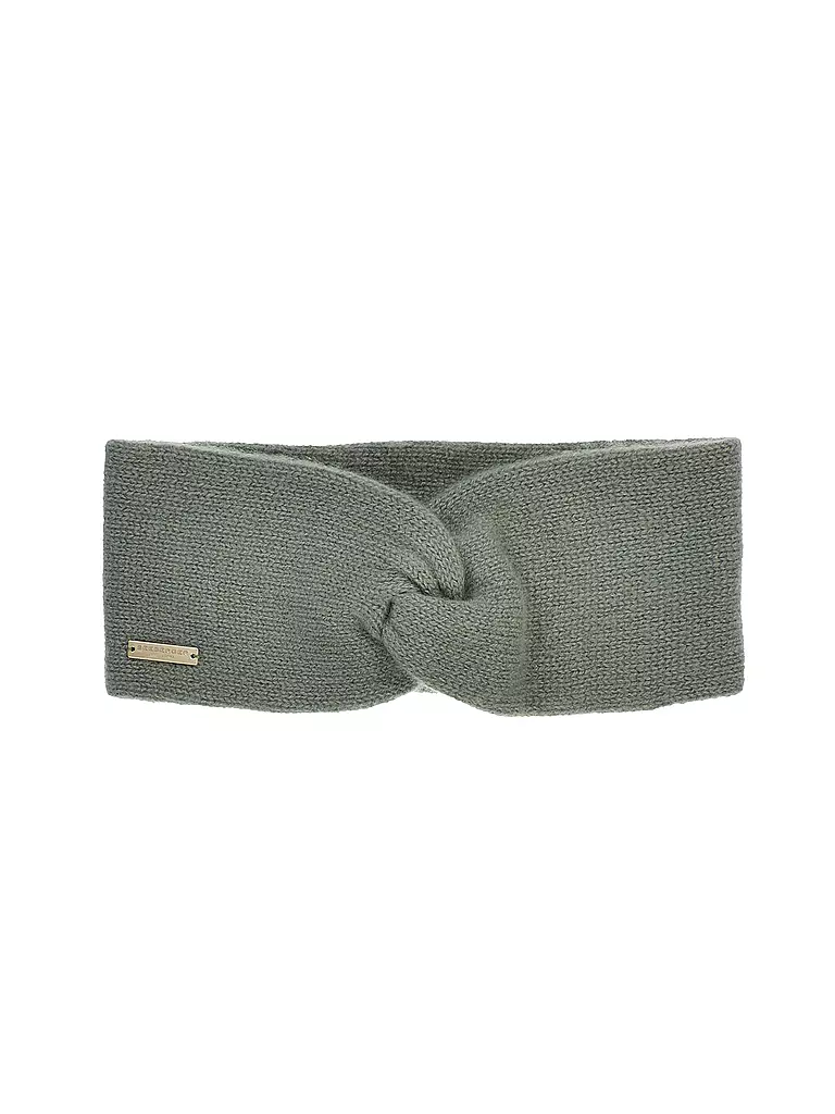 SEEBERGER | Fascia per capelli in cashmere | Verde scuro