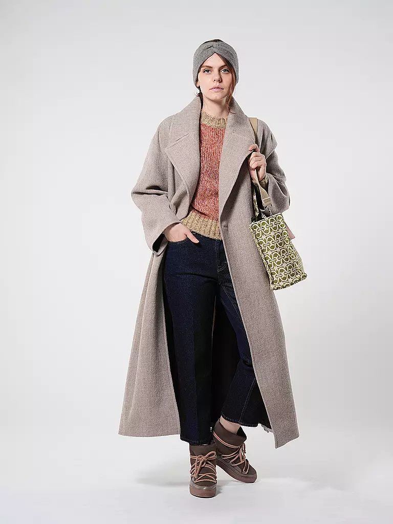 SEEBERGER | Fascia per capelli in cashmere | Marrone