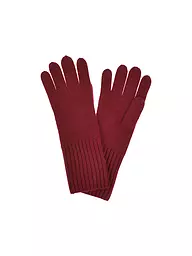 SEEBERGER | Guanti in cashmere | Rosso scuro