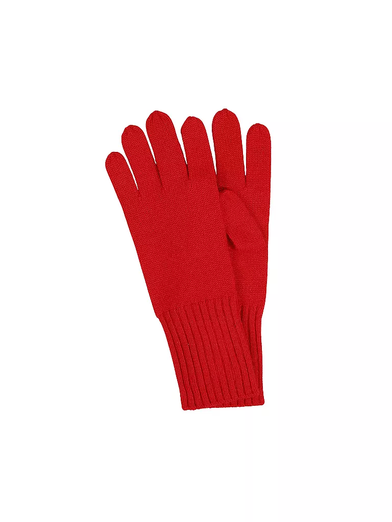 SEEBERGER | Guanti in cashmere | Rosso