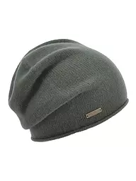 SEEBERGER | Kaschmir Mütze - Haube | Verde scuro