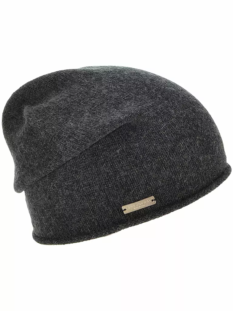 SEEBERGER | Kaschmir Mütze - Haube | Grigio