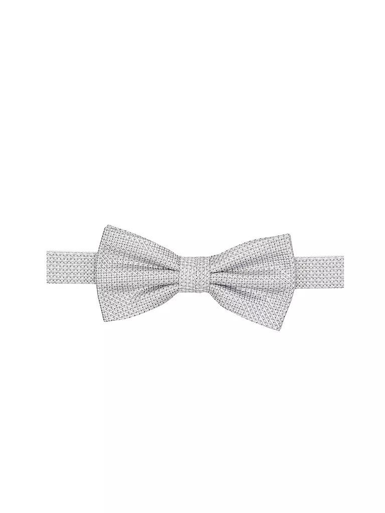 SEIDENFALTER | Set di bretelle con papillon e clip a bottone | Grigio chiaro