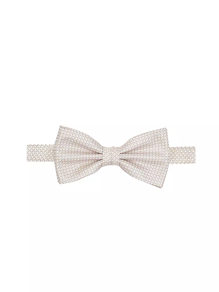 SEIDENFALTER | Set di bretelle con papillon e clip a bottone | Beige