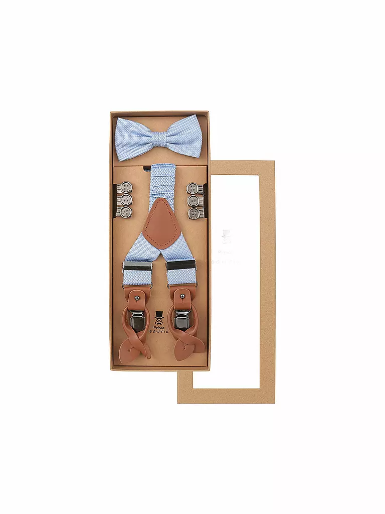 SEIDENFALTER | Set di bretelle con papillon e clip a bottone | 