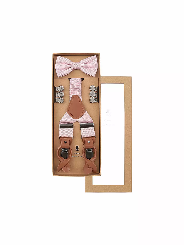 SEIDENFALTER | Set di bretelle con papillon e clip a bottone | 