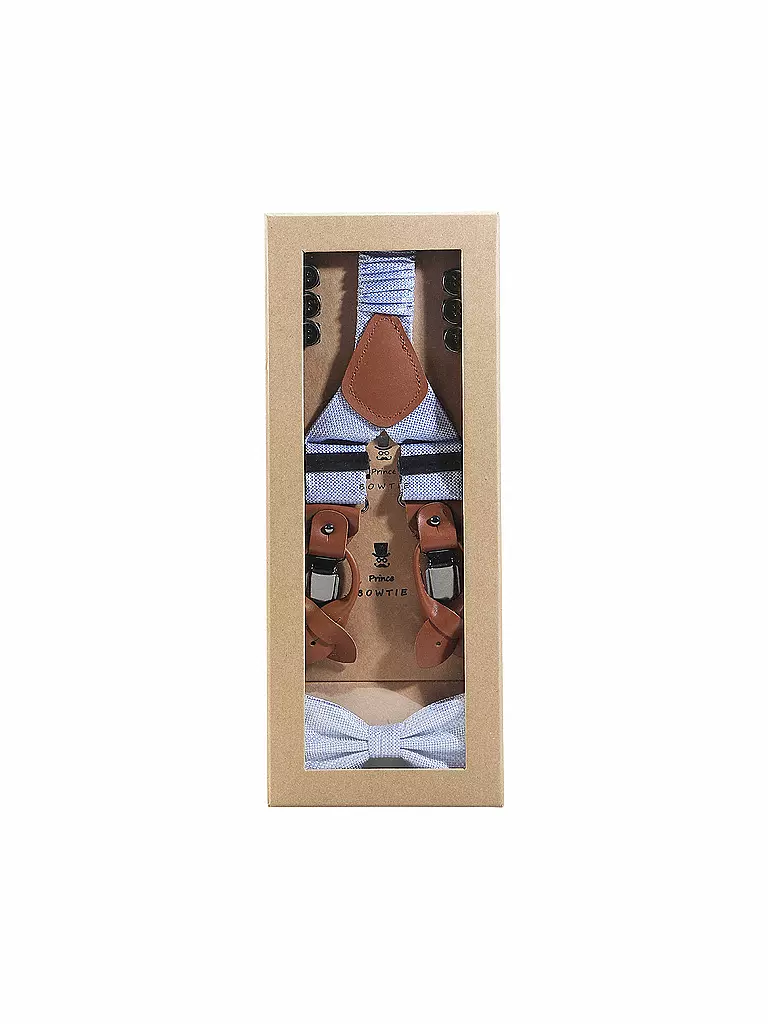 SEIDENFALTER | Set di bretelle con papillon e clip a bottone | 