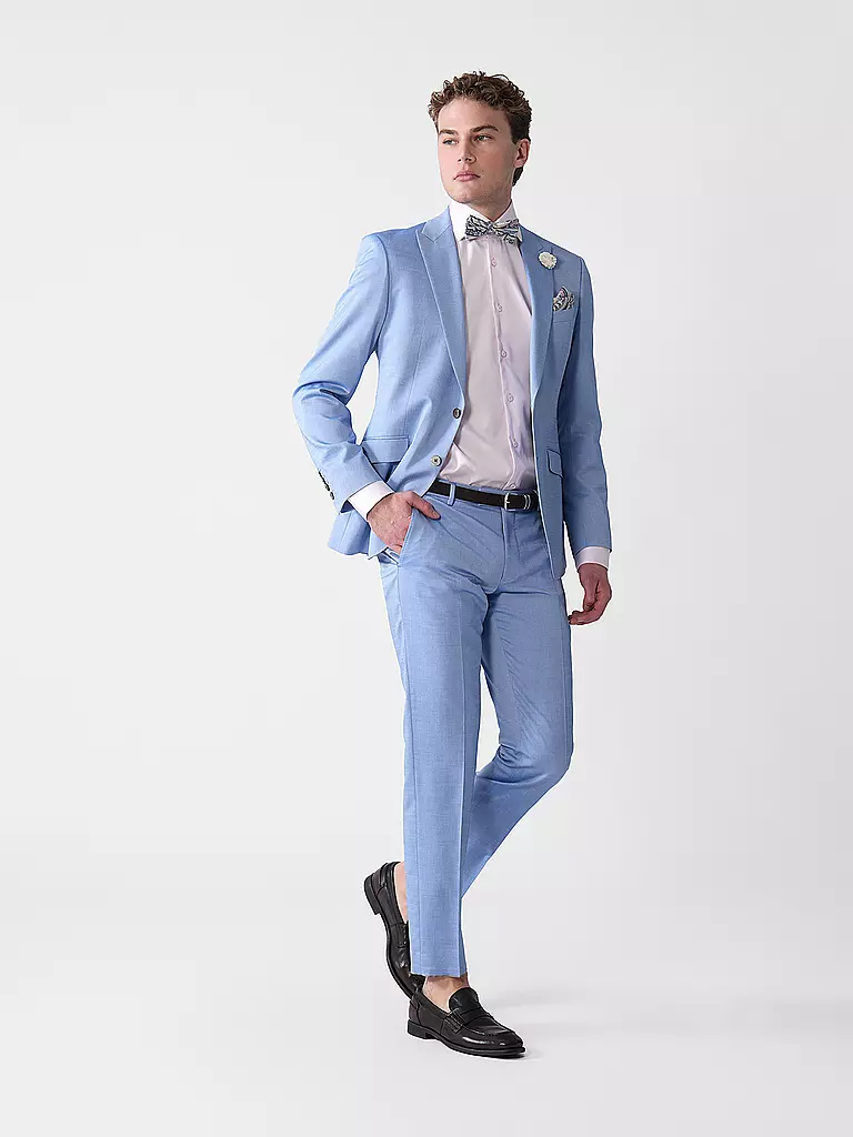 SEIDENFALTER | Set papillon e fazzoletto da taschino PRINCE BOWTIE | Blu scuro