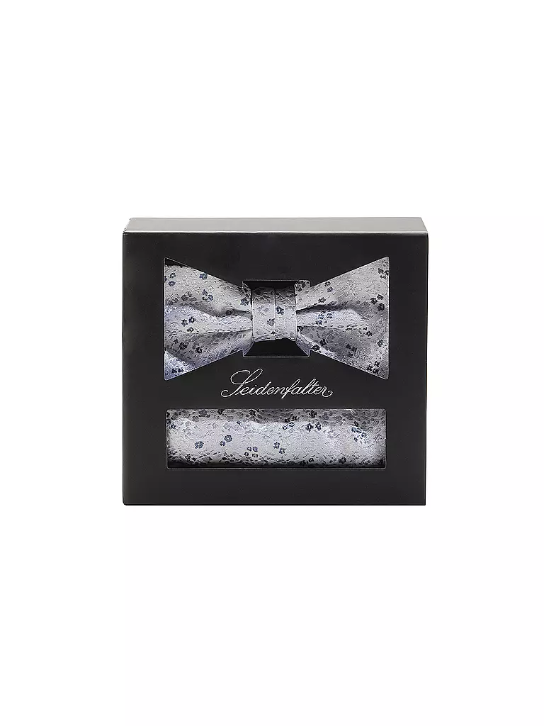 SEIDENFALTER | Set papillon e fazzoletto da taschino | Blu chiaro