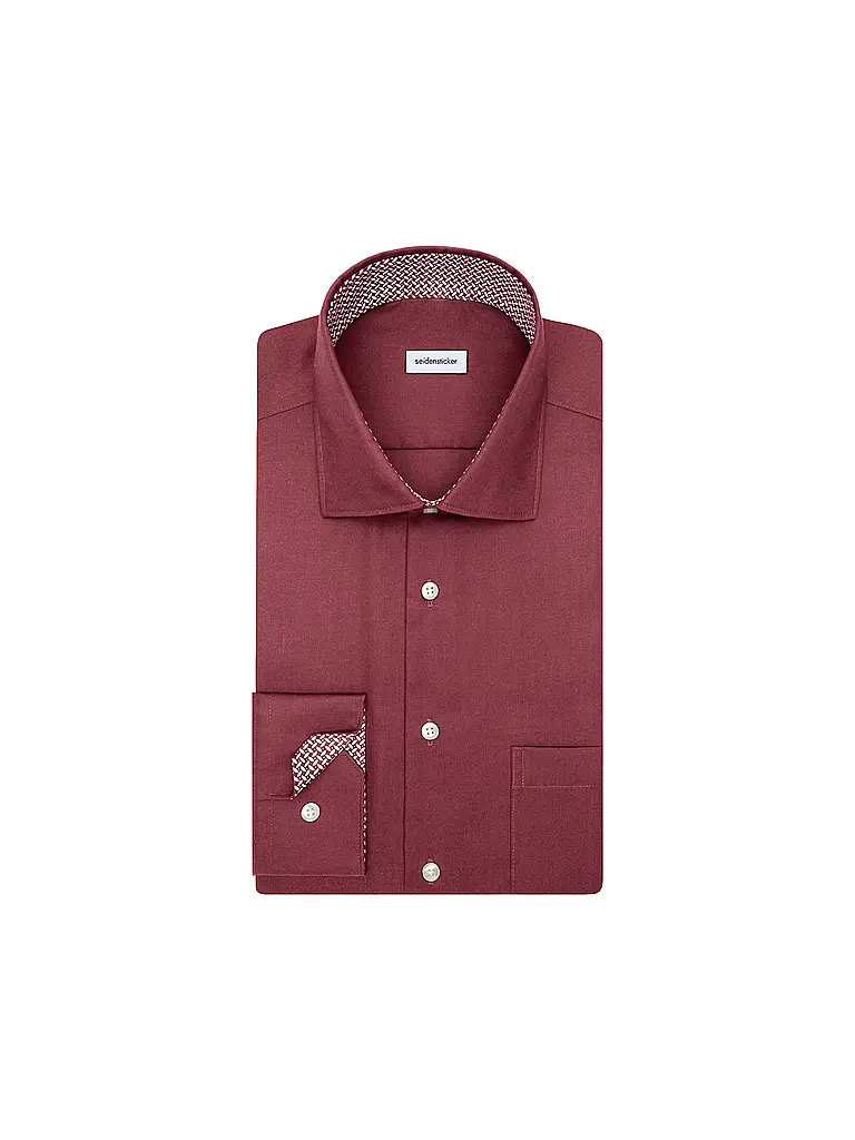 SEIDENSTICKER | Camicia business | Rosso scuro