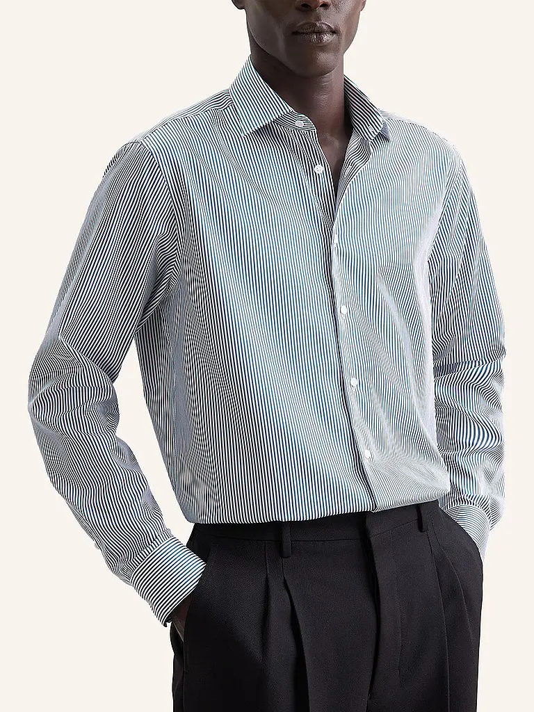 SEIDENSTICKER | Camicia Regular Fit | Petrolio
