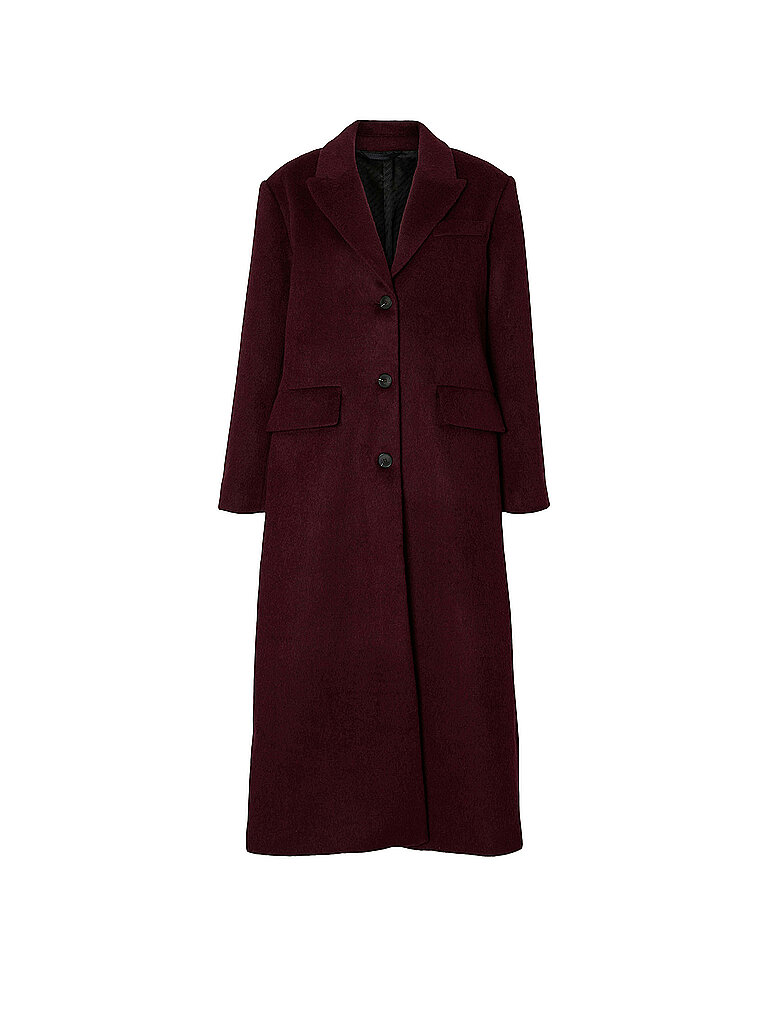Cappotto di lana rosso scuro 38
