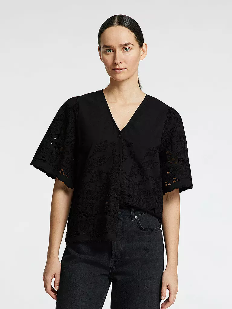 SELECTED FEMME | Blusa SLFDAHLIA BRODERI | Nero