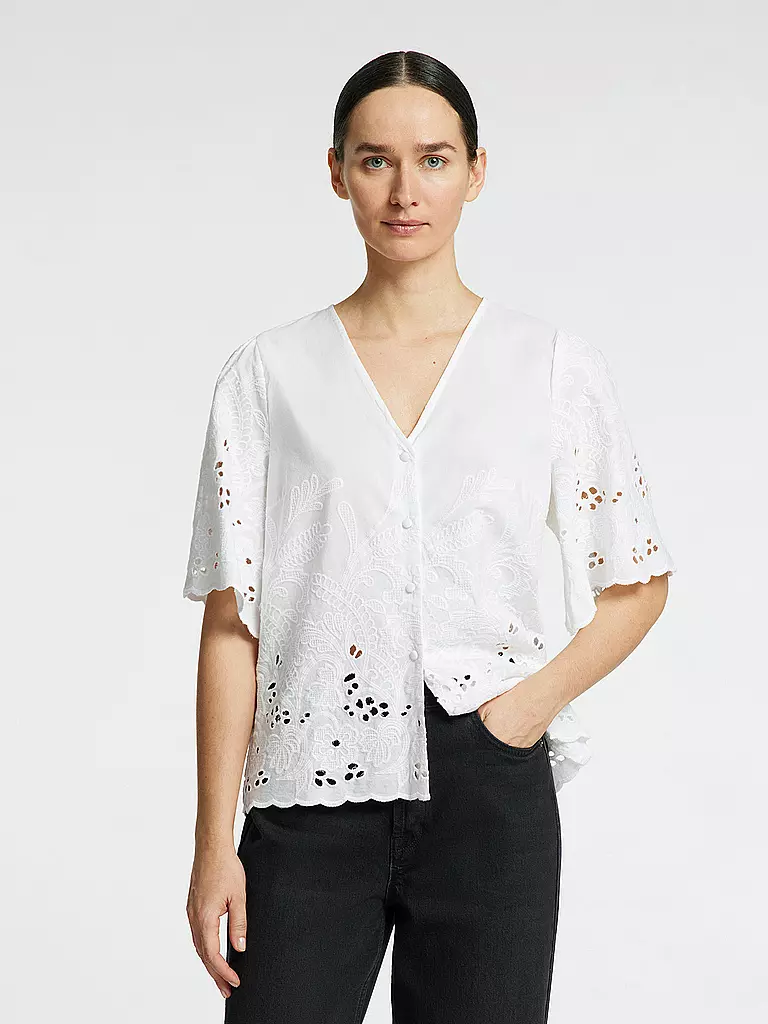 SELECTED FEMME | Bluse SLFDAHLIA BRODERI | Bianco