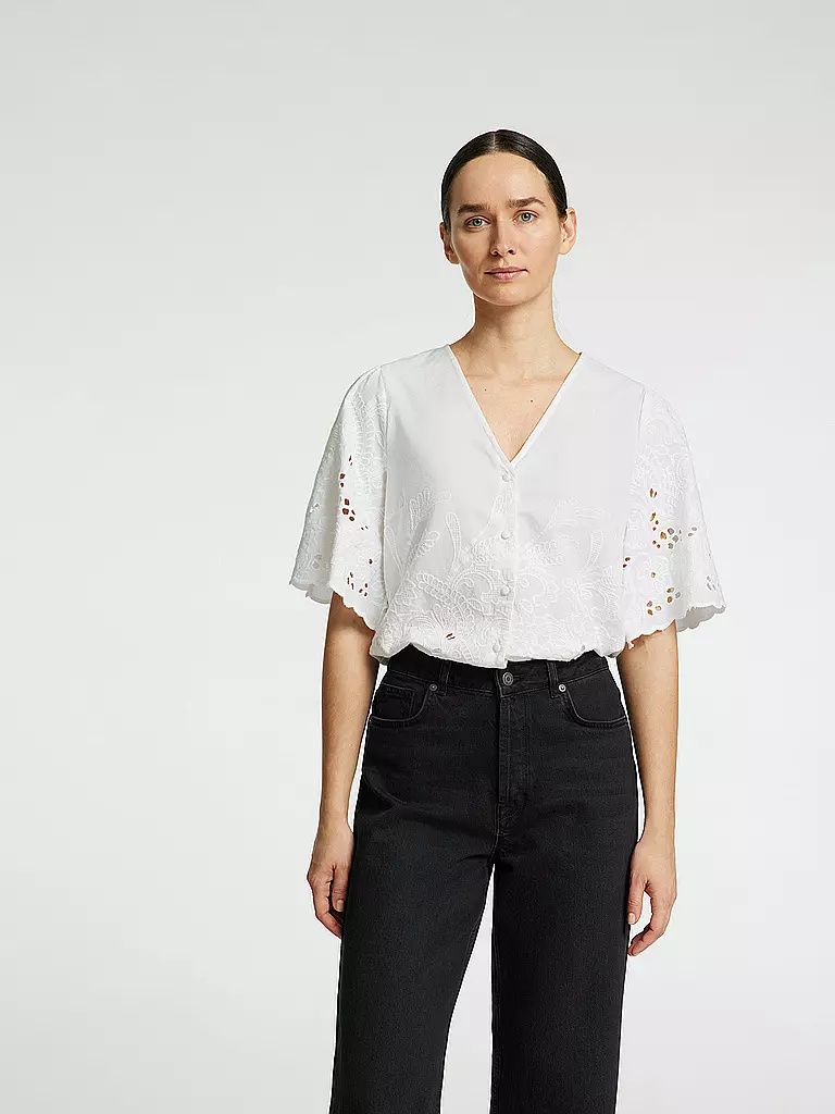 SELECTED FEMME | Bluse SLFDAHLIA BRODERI | Bianco