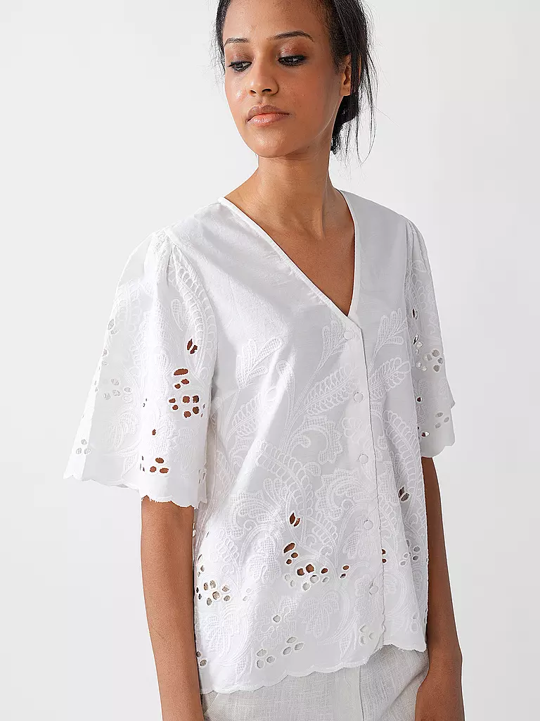 SELECTED FEMME | Bluse SLFDAHLIA BRODERI | Bianco