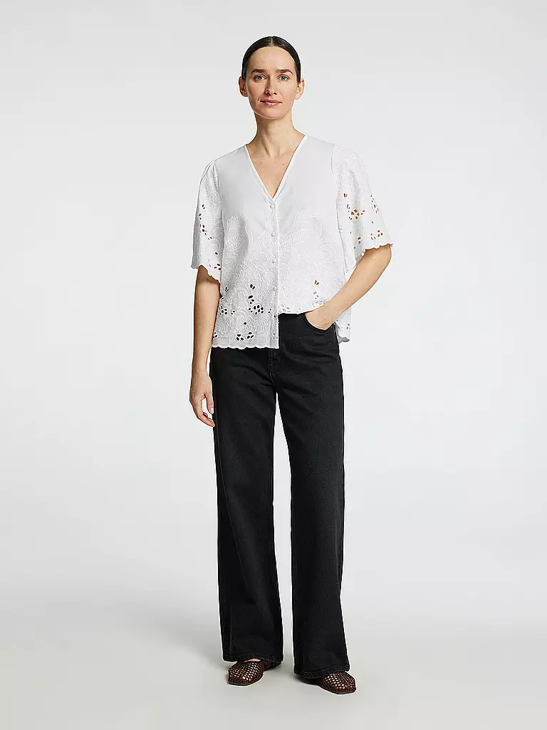 SELECTED FEMME | Bluse SLFDAHLIA BRODERI | Bianco