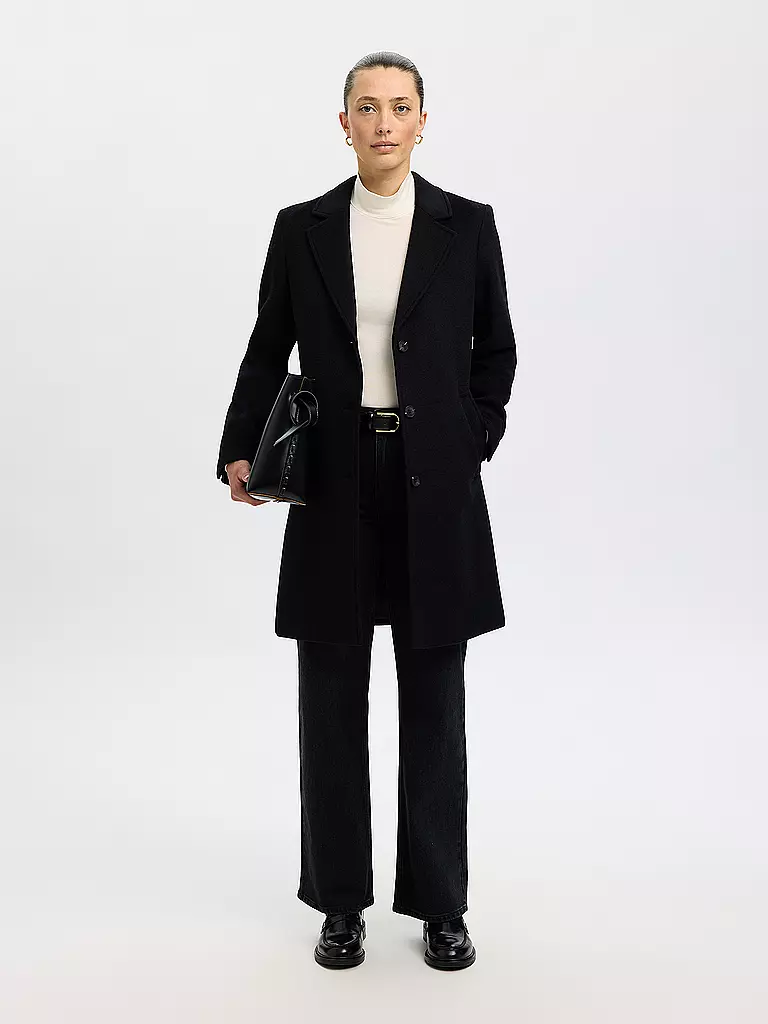 SELECTED FEMME | Cappotto di lana SLFSASJA | Nero