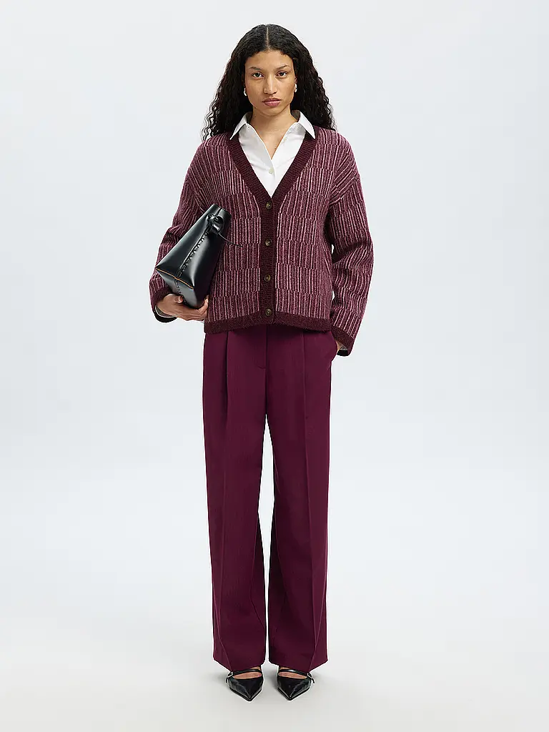 SELECTED FEMME | Cardigan SLFALVA | Rosso scuro