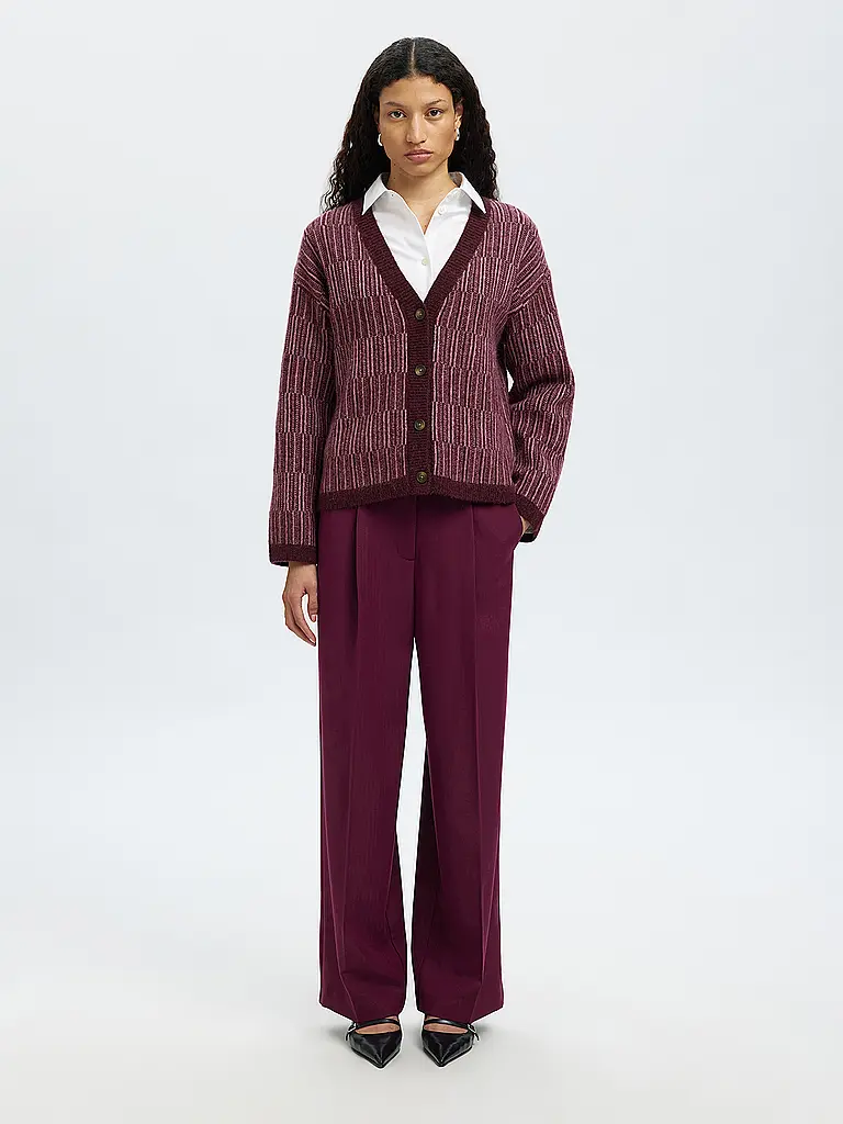 SELECTED FEMME | Cardigan SLFALVA | Rosso scuro