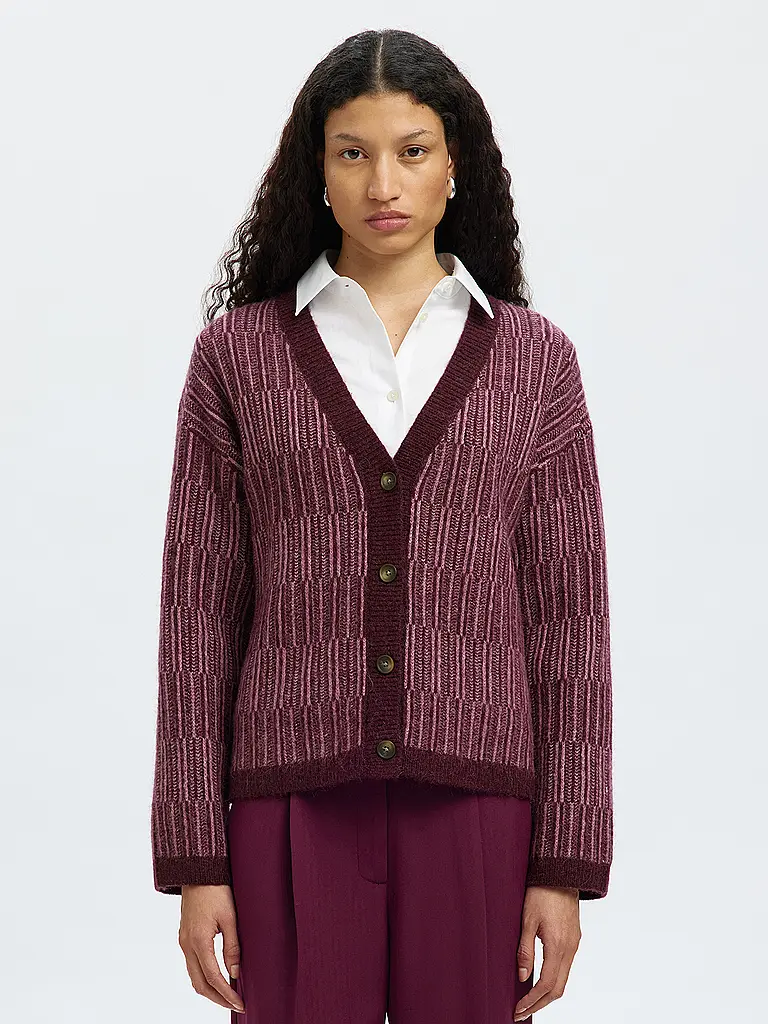 SELECTED FEMME | Cardigan SLFALVA | Rosso scuro