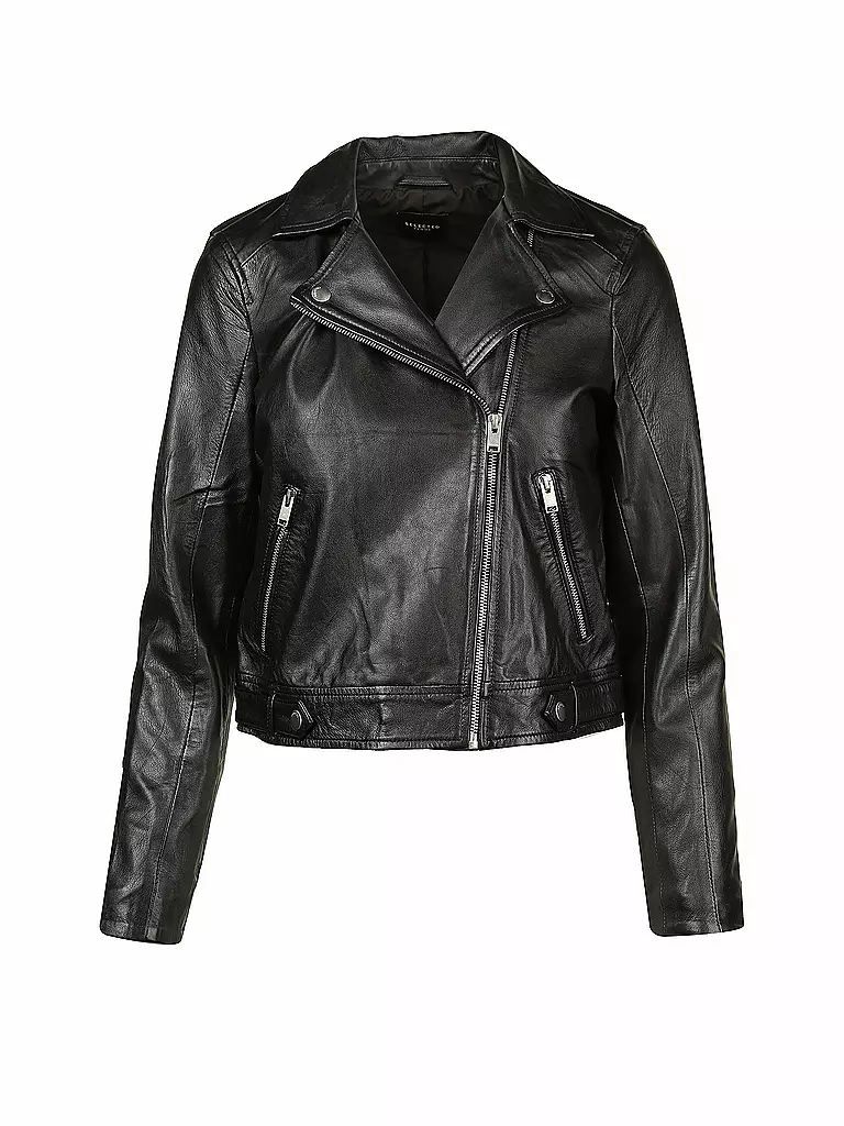 SELECTED FEMME | Giacca di pelle | Nero