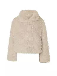 SELECTED FEMME | Giacca effetto pelliccia | Crema