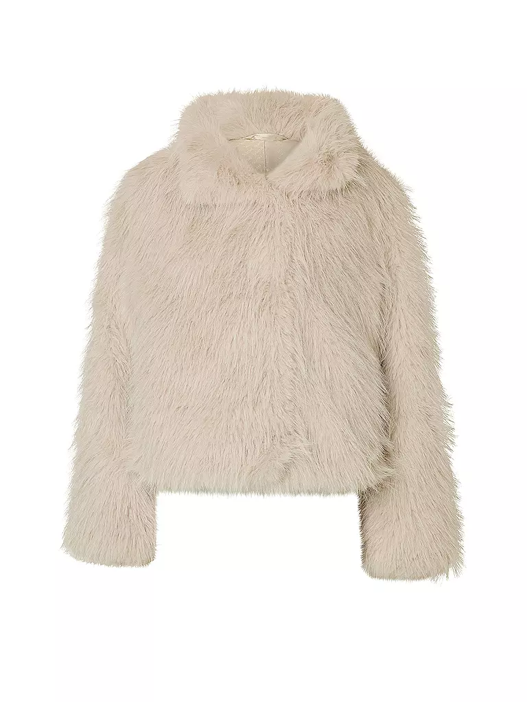 SELECTED FEMME | Giacca effetto pelliccia | Crema