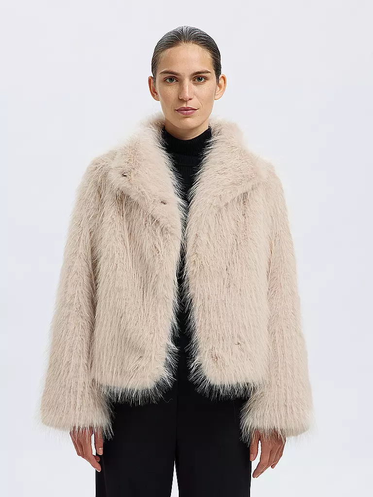 SELECTED FEMME | Giacca effetto pelliccia | 