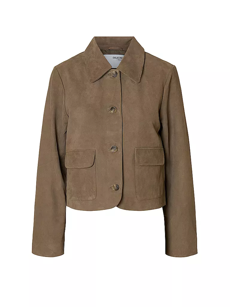 SELECTED FEMME | Giacca in pelle SLFKAYA SUEDE | Marrone
