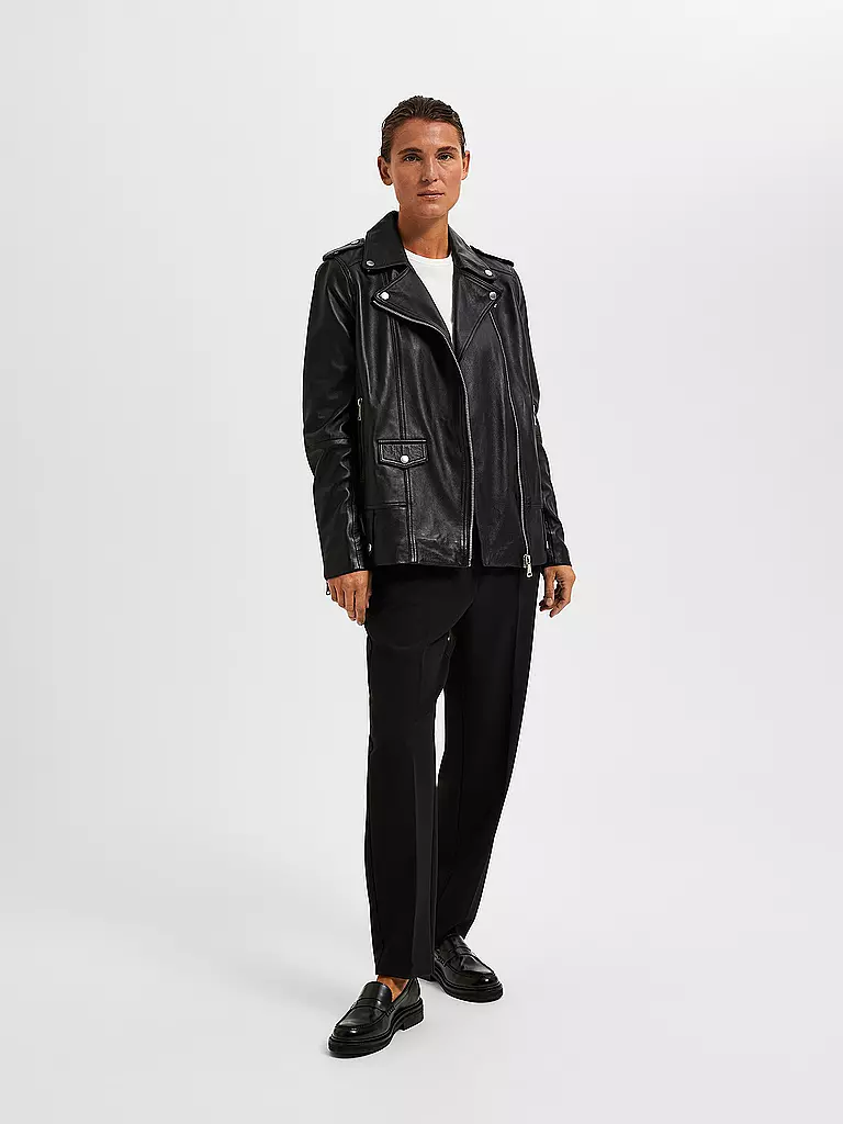 SELECTED FEMME | Giacca in pelle SLFMADISON | Nero