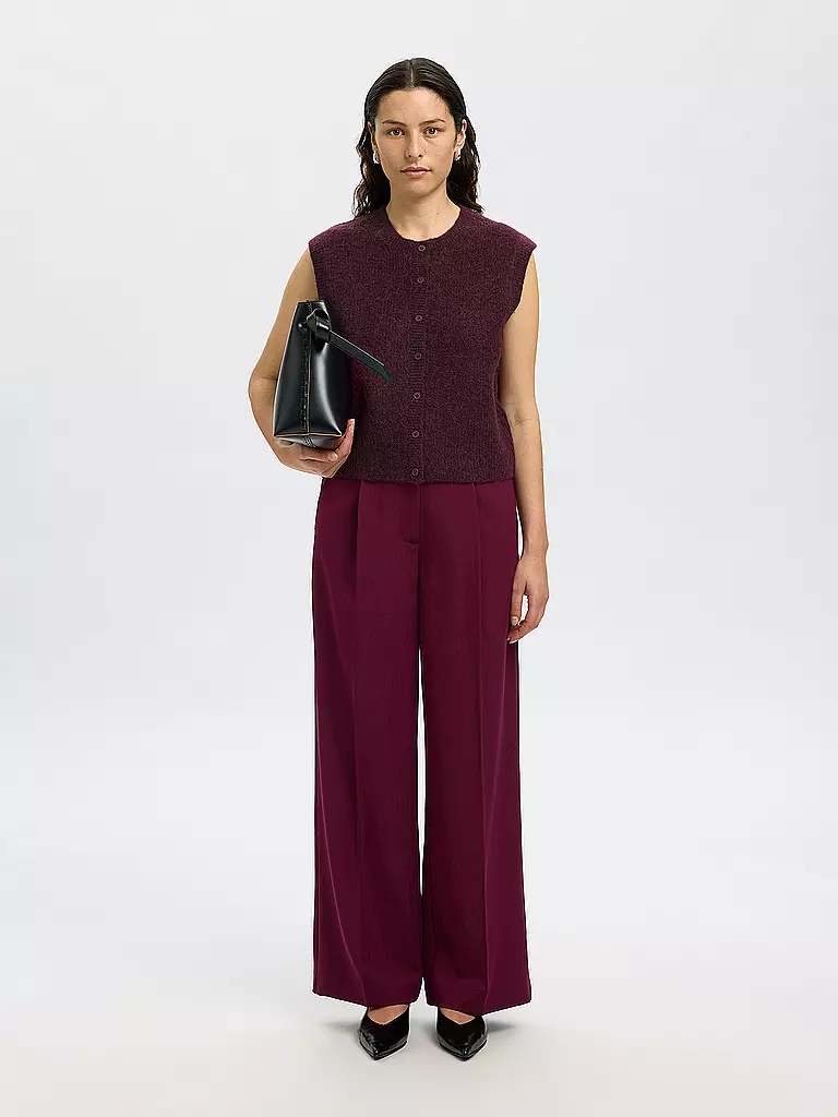 SELECTED FEMME | Gilet SLFLULU | Rosso scuro