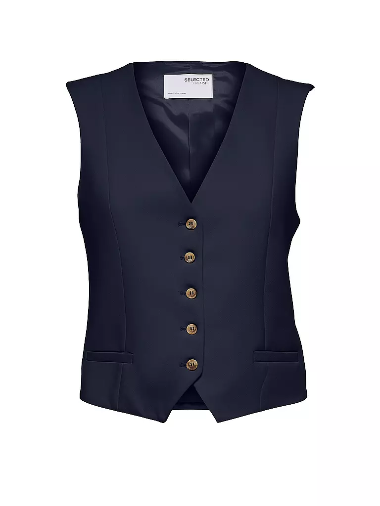 SELECTED FEMME | Gilet SLFRITA | Blu scuro