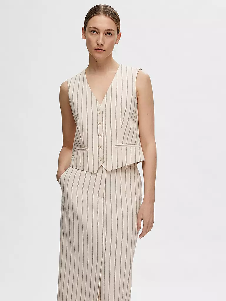 SELECTED FEMME | Gilet SLFTANIA-HILDA | Crema