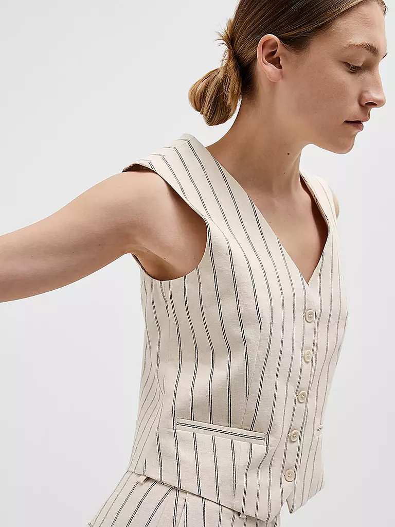 SELECTED FEMME | Gilet SLFTANIA-HILDA | Crema